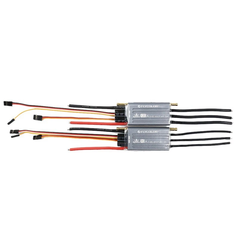 

FLYCOLOR Kraken Series Brushless ESC 3-6S for RC Boats Waterproof 6V/7.4V 5A BEC/Water Cooling System