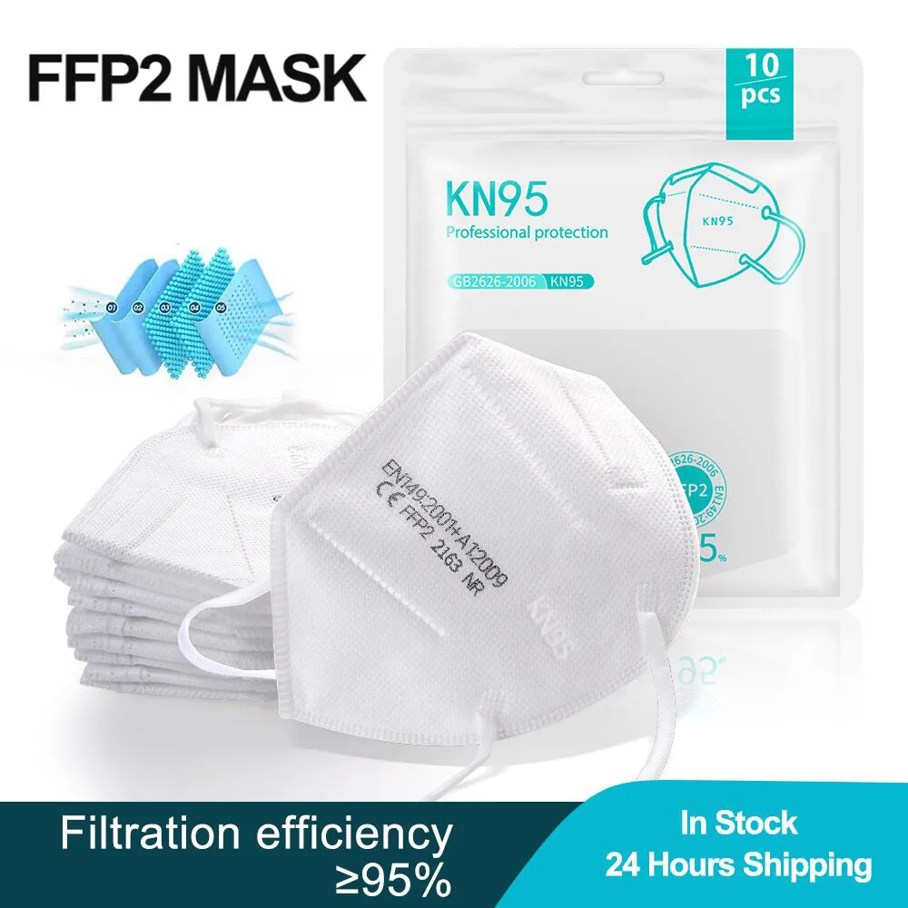 10-200 шт. многоразовые респираторные маски KN95 ffp2 | Безопасность и защита