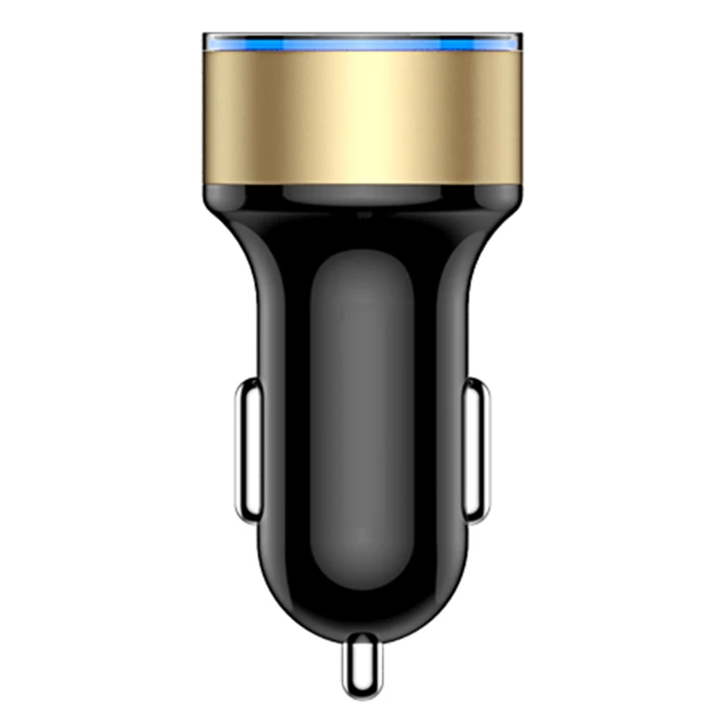 Автомобильное зарядное устройство 5V 3.1A со светодиодным дисплеем универсальное