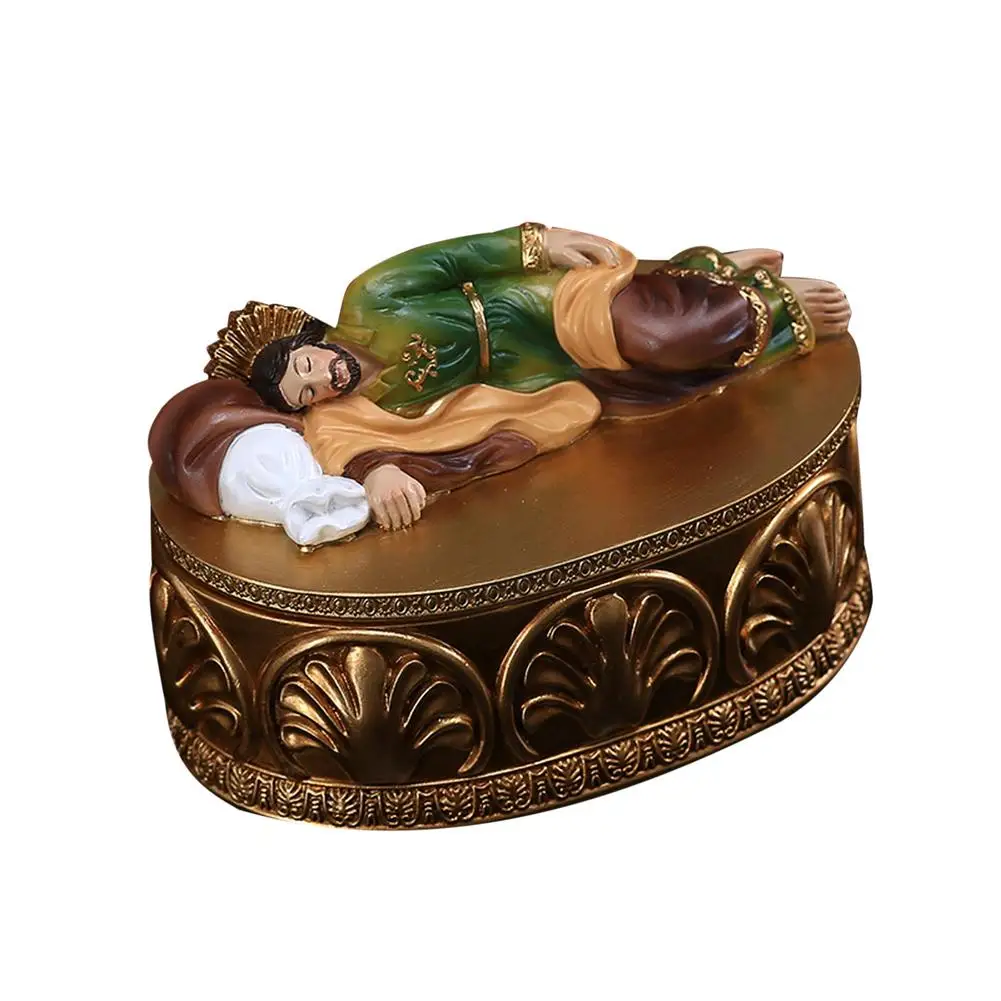 

Jesus Ornament Resin Catholic Miniatures Figurines Jewelry Box Church Tabletop Decoration Resin Crafts Gifts Souvenir Home Decor
