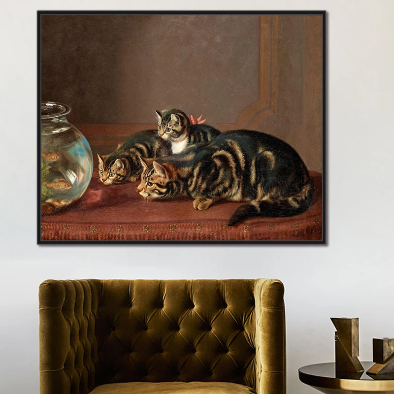 Краска собственного приготовления нарисована цифровыми картинками группа кошек