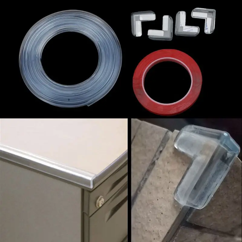

1 Set 6M Baby Proofing Edge Corner Guards Child Safety Furniture Bumper Table Desk Protectors