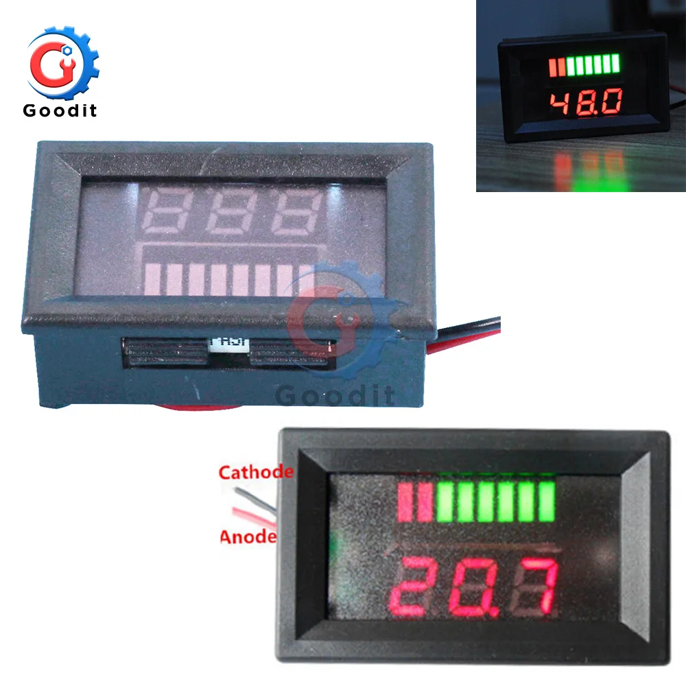 Индикатор уровня заряда свинцово кислотных аккумуляторов 12 В цифровой тестер