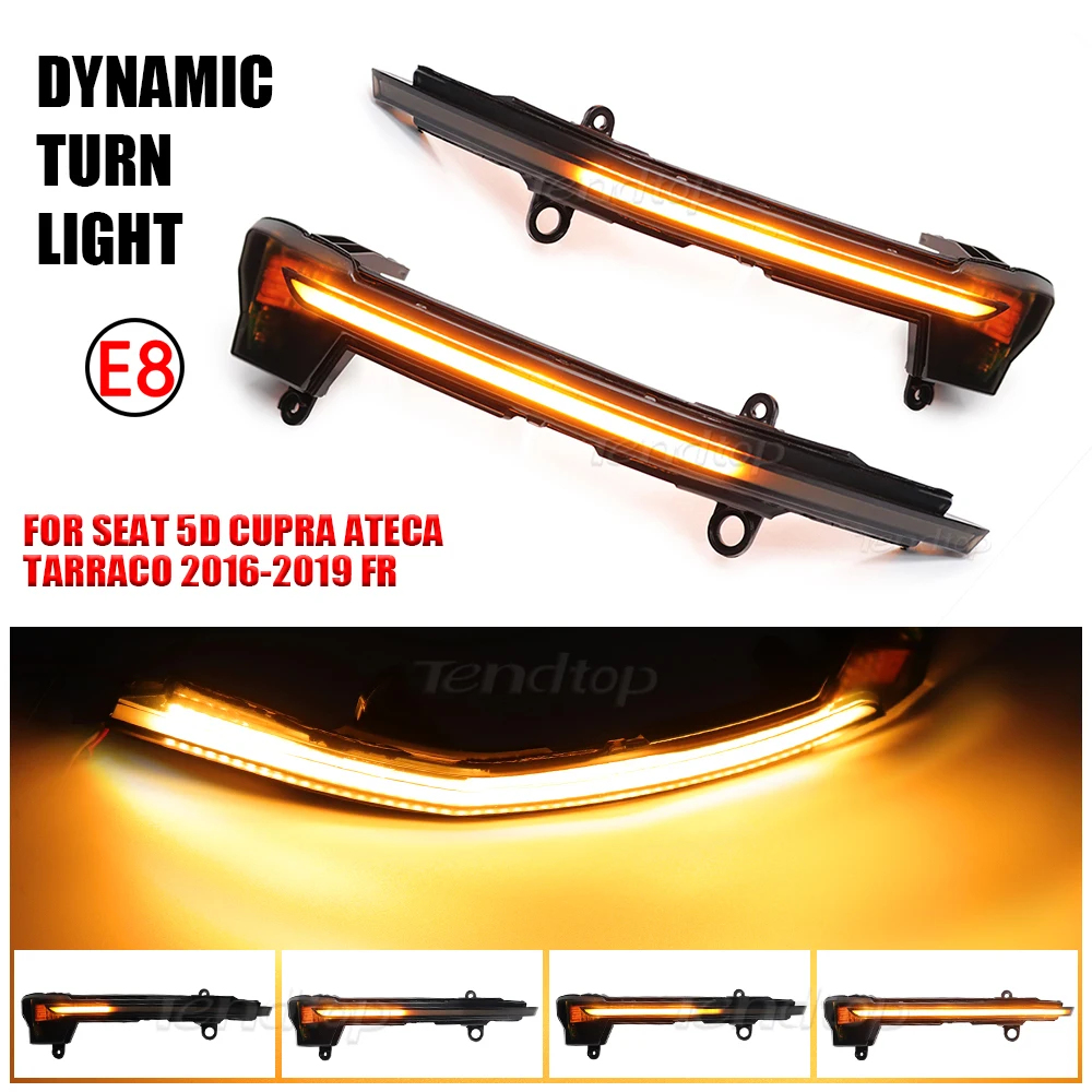 For Seat Ateca Cupra 5D 2016-2019 FR Xcellence Dynamic Turn Signal Light LED Side Wing Rearview Mirror Indicator Blinker Lamp | Автомобили
