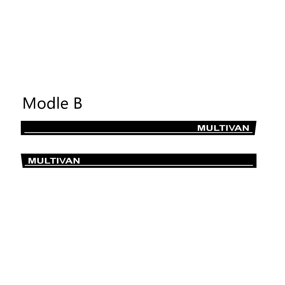 Modle B 2 шт. боковые полосы виниловые наклейки на машину пленка Авто Наклейка с видом гор для Volkswagen Multivan Toyota Elfa Стайлинг Тюнинг автомобиля аксессуары - Название цвета: Modle B