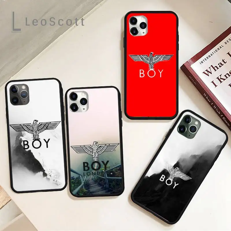 

boy london luxury fashion Phone Cases for iPhone 11 12 pro XS MAX 8 7 6 6S Plus X 5S SE 2020 XR Soft silicone funda cover shell
