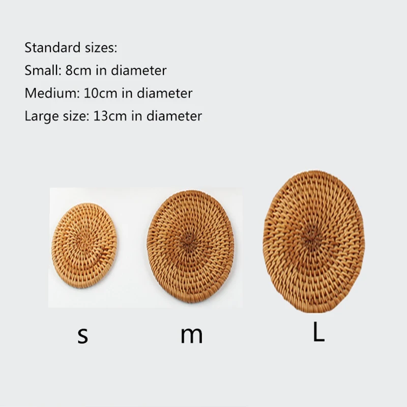 Подставки для столовых приборов круглые подставки из ротанга коврики кухонного