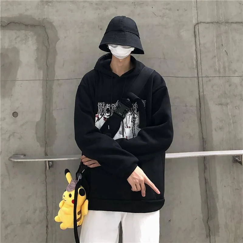 Harajuku аниме толстовки Амин пуловер Толстовка в стиле хип хоп Уличная осень с