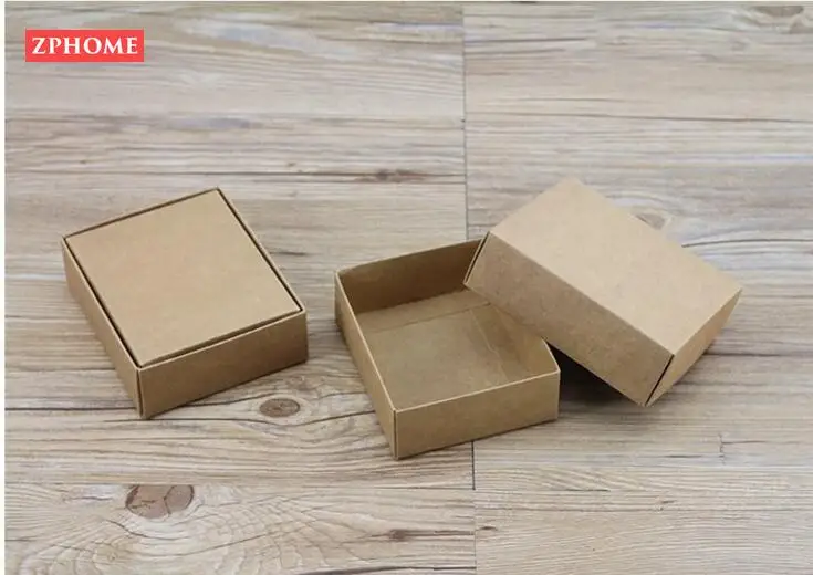 10 размеров Упаковочная черно белая крафт бумага подарочная упаковочная коробка