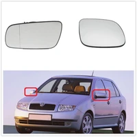2pcs left right for skoda fabia mk1 1999 2000 2001 2002 2003 2004 car styling heated mirror glass