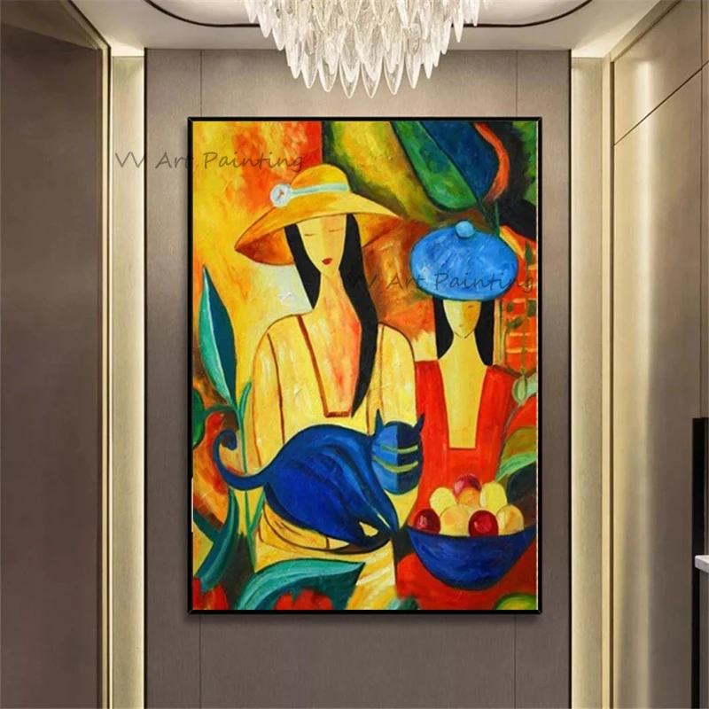 Женская масляная живопись мягкая женщина лидер продаж Современная Чистая ручная