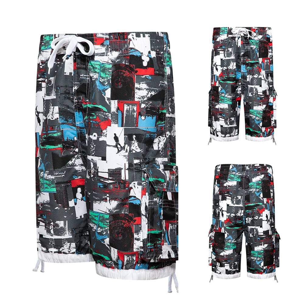 Пляжные шорты мужские быстросохнущие для серфинга пляжные размер M-XL плюс плавки