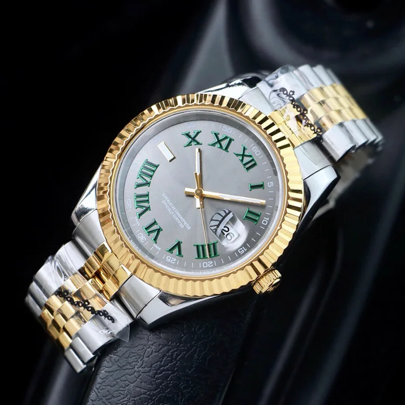 

Sapphire Fashion JUBILEE U1 36mm Mens Women Automatic Mechanical Movement Lady Stainless Steel Watch 2813 Wristwatches Waterproo