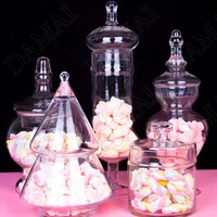 glass candy jar dried fruit snack storage tank girl dressing table jewelry storage cosmetic home decorative ornaments