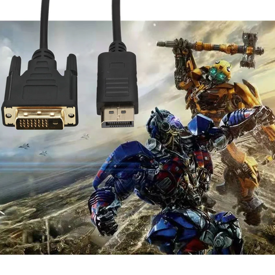 Кабель-переходник DP/DVI 1 8 м штекер-штекер DVI-D 24 + 1Pin монитор для мужчин | Электроника