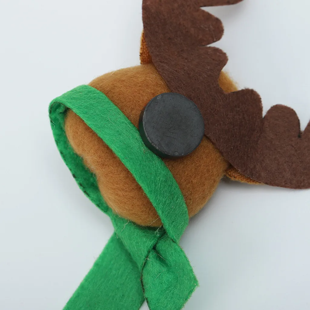 Снеговик Санта Клаус наклейки Передняя дверь холодильник Стикеры