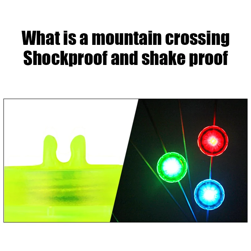 

10Pcs Bicycle Spoke Lights Mountain Bike LED Wheels Sliding Decorative Lights Riding Equipment Accessories EDF88