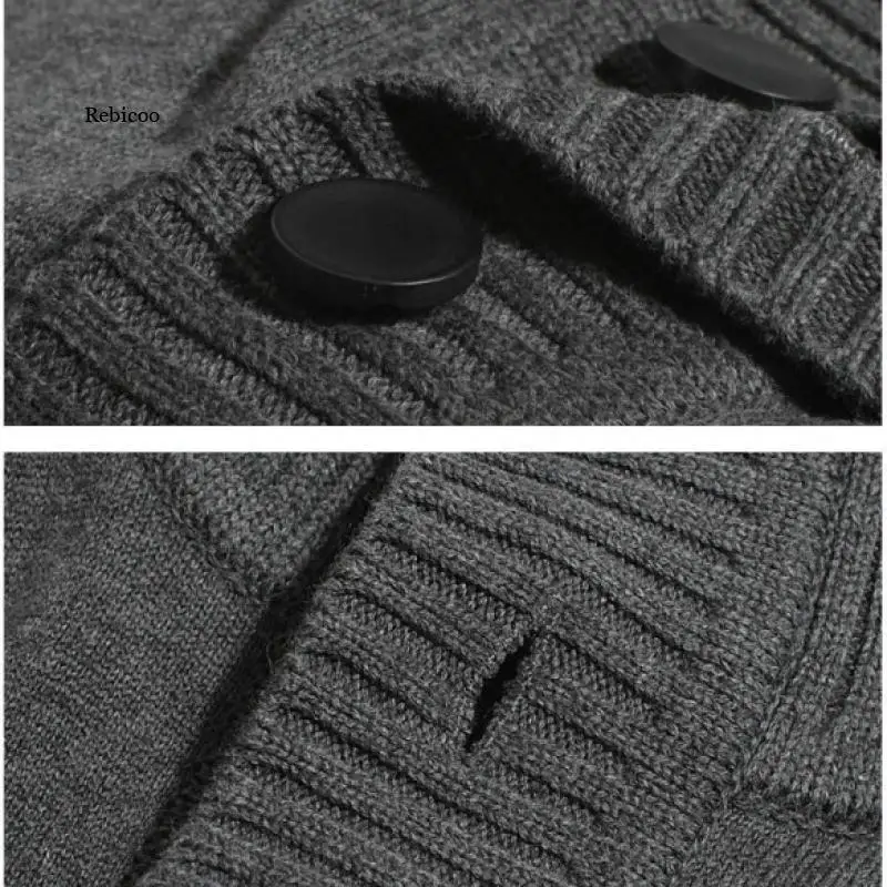 

2021 Winter Men's Solid Color Fashion Sweater Long-Sleeved Fake Two-Piece Soft-Feel Fashion Sweater Top