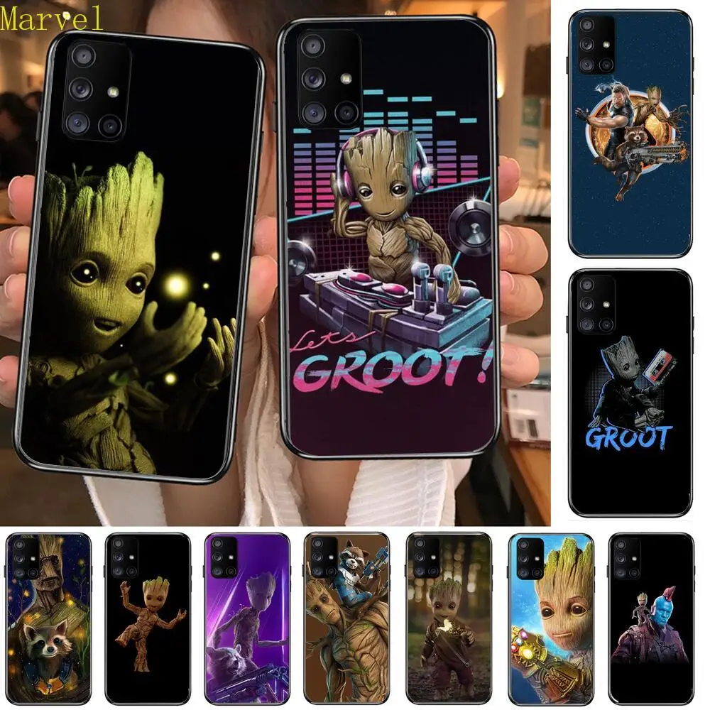С героями комиксов Марвел комплект с принтом милой супергероя Groot телефон чехол