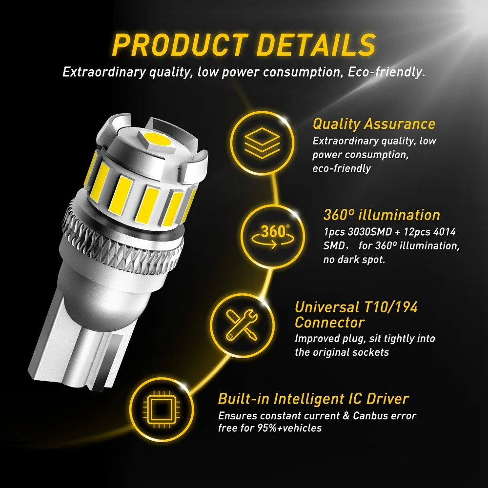 

AUXITO W5W T10 Led Lamp 12V Car Interior Map Dome Lights Error Free Bulbs For Kia Sportage 3 4 Rio 3 4 K2 K3 K5 K4 Sorento Ceed
