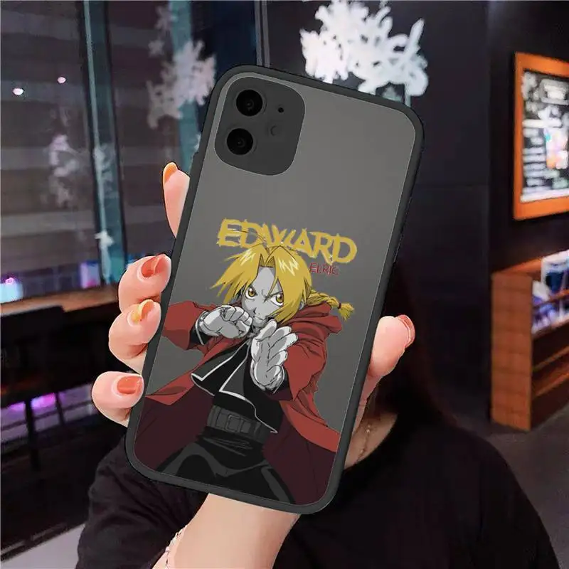 

Fullmetal Alchemist Brotherhood Phone Cases matte transparent For iphone 7 8 11 12 plus mini x xs xr pro max cover