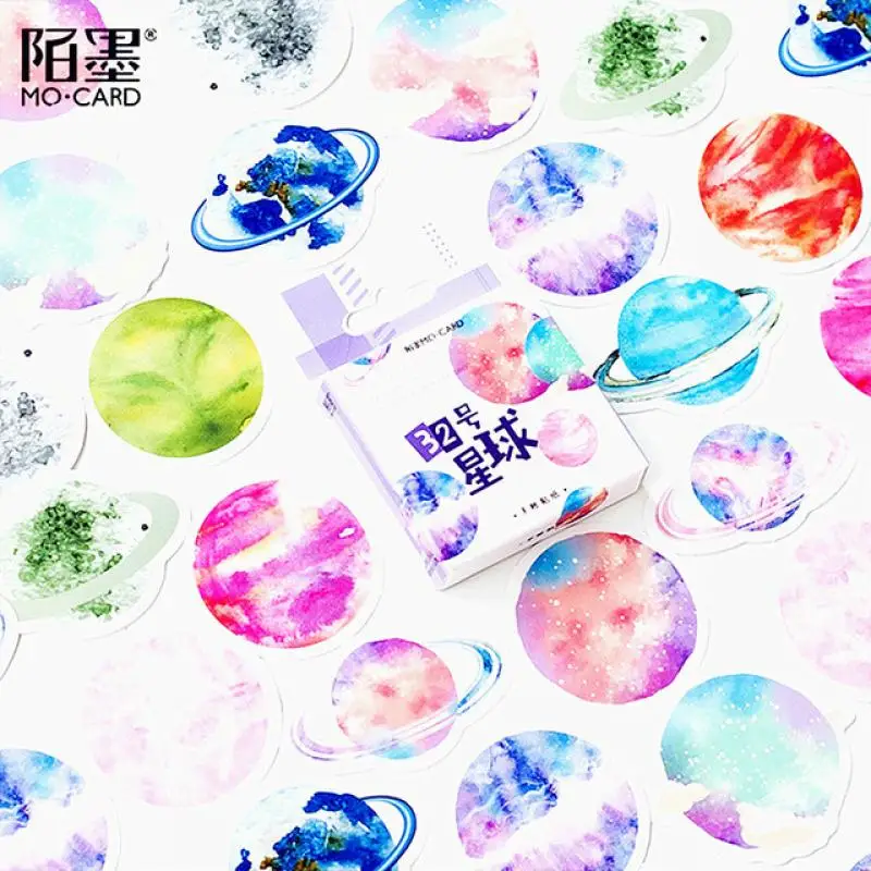 36 шт./лот красочные настенные наклейки в виде листьев мяты для детской комнаты