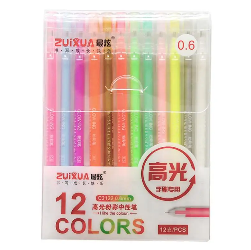 12 цветов набор карандашей для подсвечивания художественный эскиз рисования