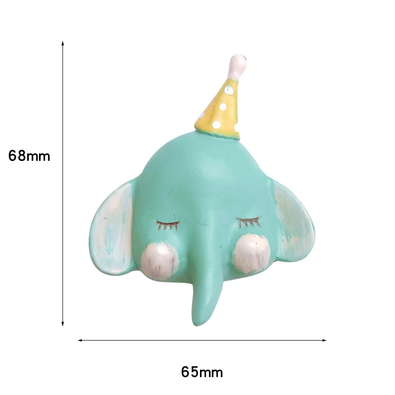 Картонная коробка милый медведь слон кролик животные из смолы 3D магниты на