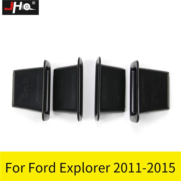 11-15 Front and Rear JHO Автомобильная дверная ручка Органайзер коробка для хранения для 2011- Ford Explorer XLT Limited Sport Platinum 13 12 - Название цвета: 11-15 Front and Rear