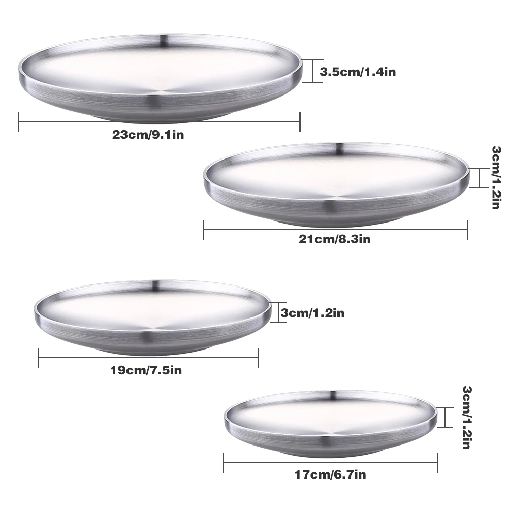 

New European Style Dinner Plates Gold Dining Plate Serving Dishes Round Plate Cake Tray Western Steak Round Tray Kitchen Plates