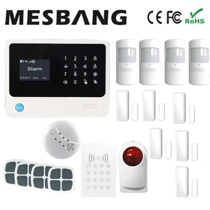 11 Wifi GSM Беспроводная сигнализация домашняя охранная сигнализация wifi сигнализация с английским французским русским испанским, голландским - Цвет: 11