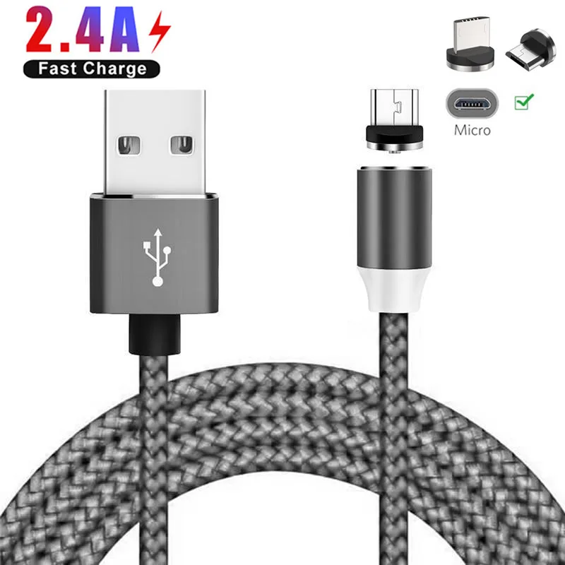 Магнитный кабель Micro USB для Samsung galaxy A10 J7 S4 S7 edge A3 A5 2016 J3 J5 A6 A7 2018 быстрая мобильный