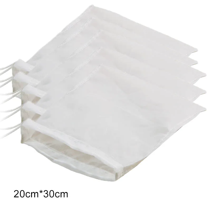 5 шт. многоразовые тонкой сетки нейлон орех молоко сыра ткань мешок холодного