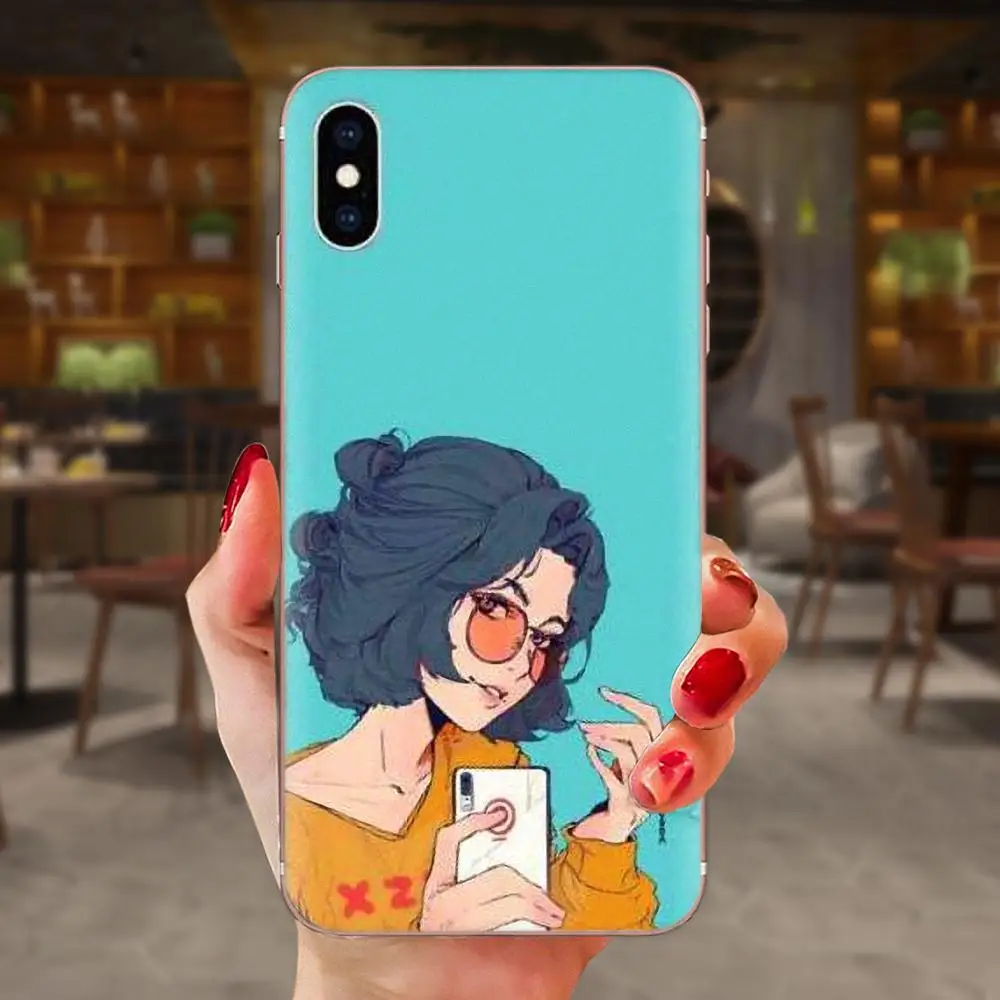 Модная красивая девушка Краски для samsung Galaxy Note 5 8 9 S3 S4 S5 S6 S7 S8 S9 S10 5G mini Edge рlus Lite