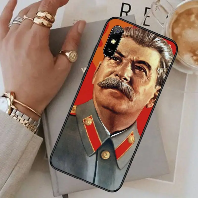 

Russian Commander Stalin Phone Case For Xiaomi Redmi note 4 4X 8T 9 9s 10 K20 K30 cc9 9t pro lite max