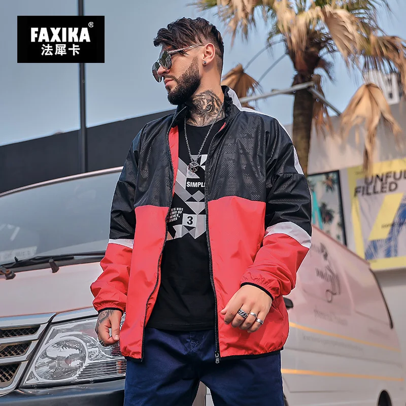 FAXIKA большие размеры мужская куртка тип удобрения увеличивающий рост qiu dong для