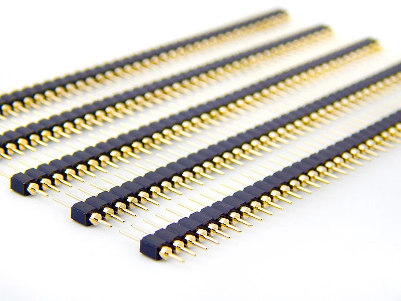 40 штифтов с золотым покрытием чистая медь Однорядная игла усилителя PCB Pin 2 54 мм