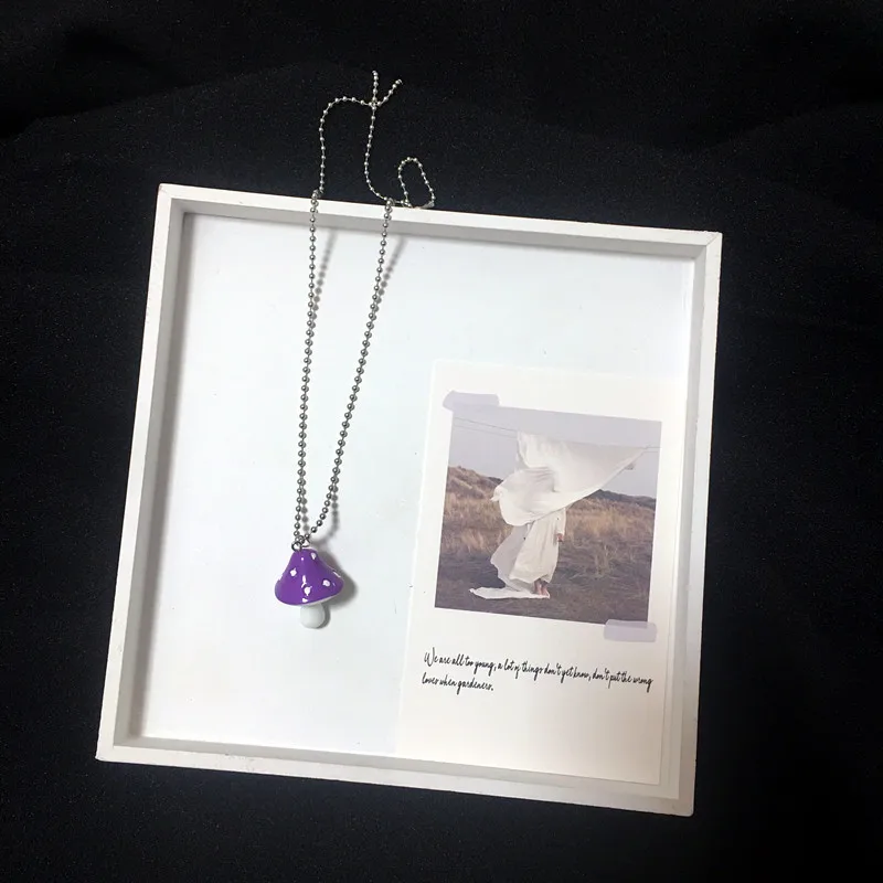 Креативное женское ожерелье ручной работы в виде детского гриба Забавный