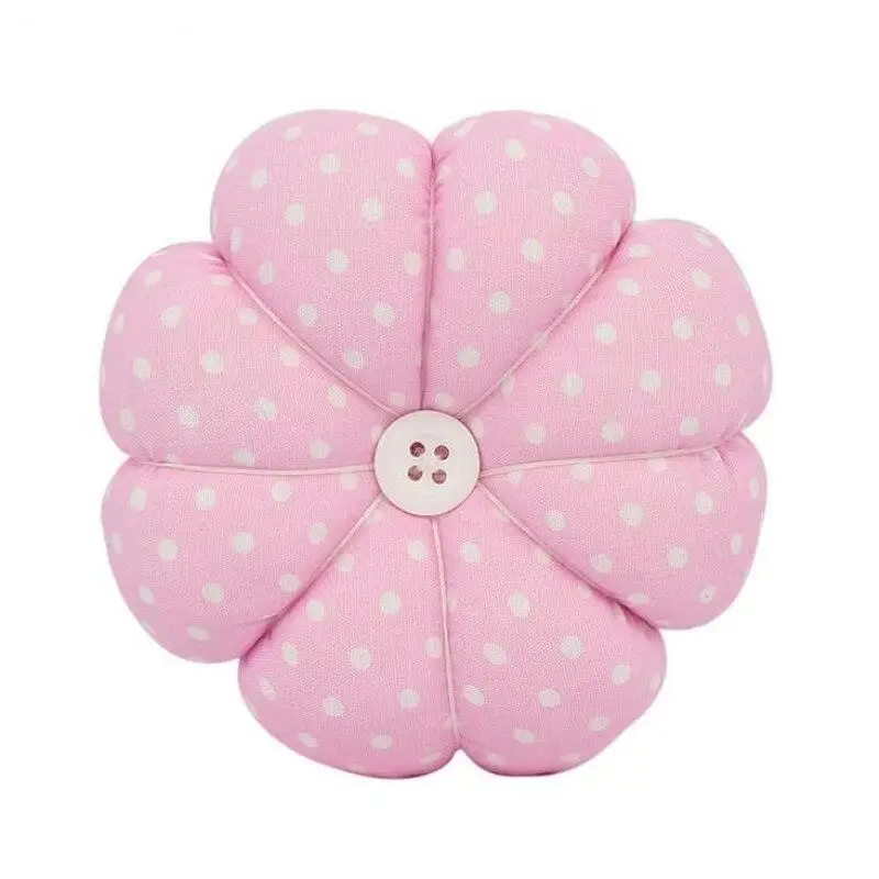 

Pumpkin Fabric Sewing Needles Pin Cushion with Elastic Wrist Belt for Sewing Embroidery Fashion Gift 9*9*3.5CM