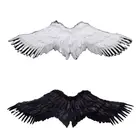 Крылья Ангела белые перья Летающая Ласточка реквизит на Хэллоуин реквизит для невесты цветок девочка ап Косплей Аниме Костюмы