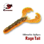 KESFISHING новая приманка, рыболовная приманка, Мягкая приманка Rage Tail Craw, 100 мм, 8 г, воблеры для ловли карпа