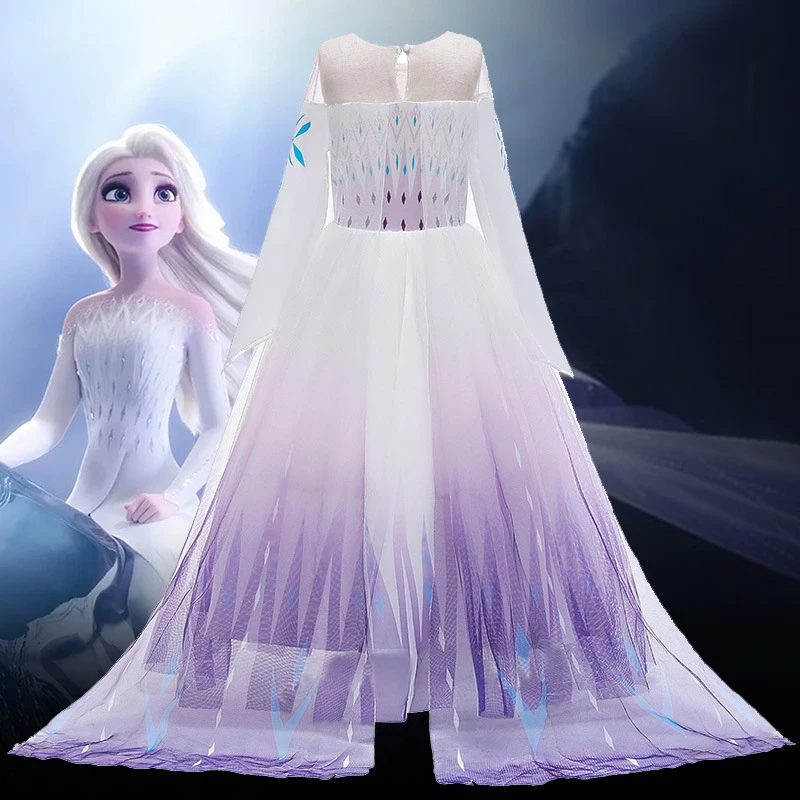 

Disney Frozen 2 Dresses Kids Girls Summer Clothes New Children's Clothing Christmas Birthday Party Baby Toddler Princess Dress