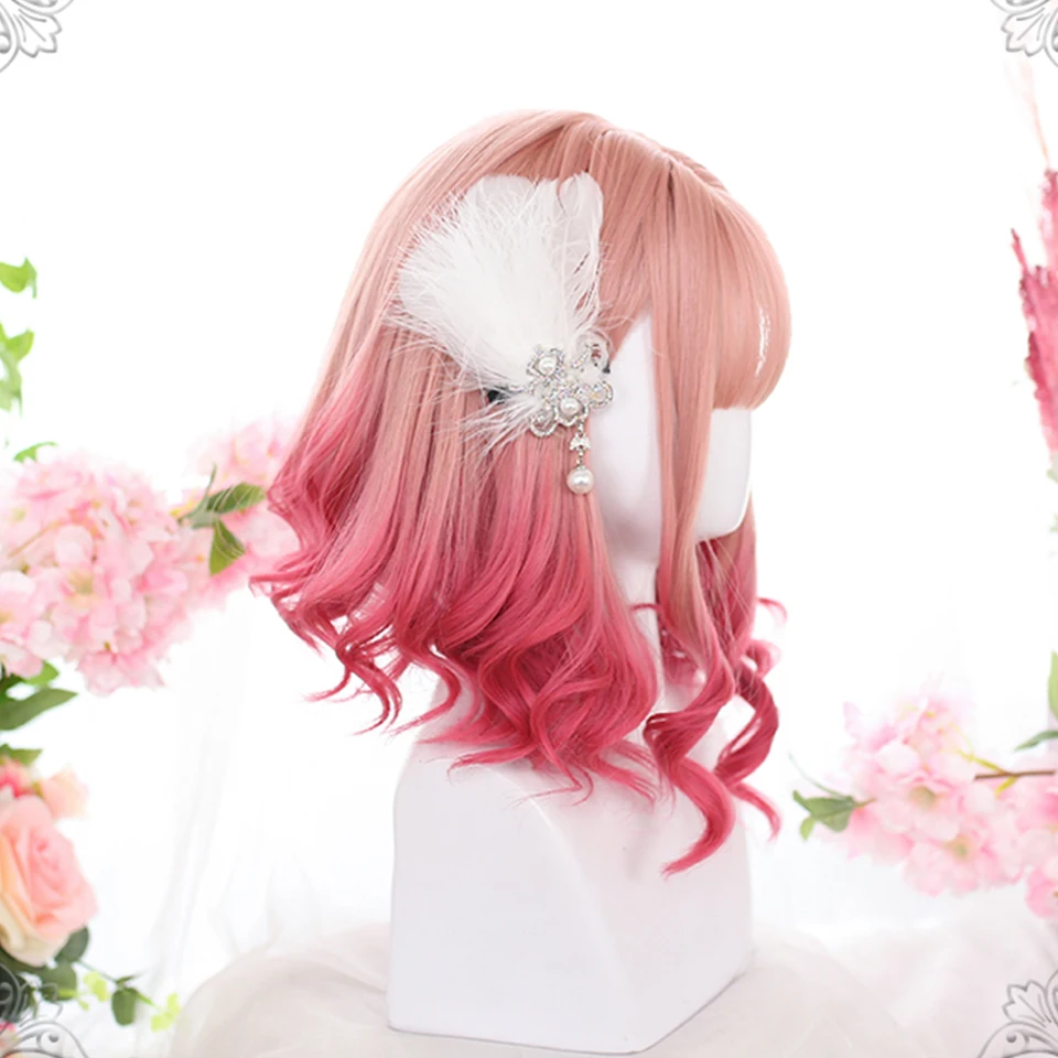 Короткие синтетические парики для женщин парик с волнистыми волосами Омбре