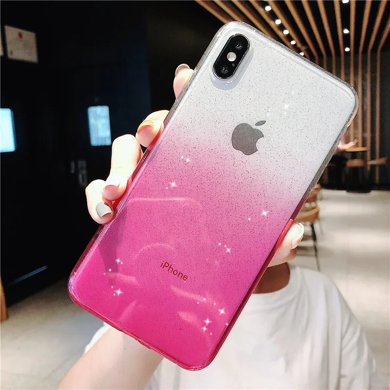 Роскошный блестящий чехол для телефона Apple iPhone X XR XS 11 Pro Max 8 7 6S 6 Plus милый мягкий