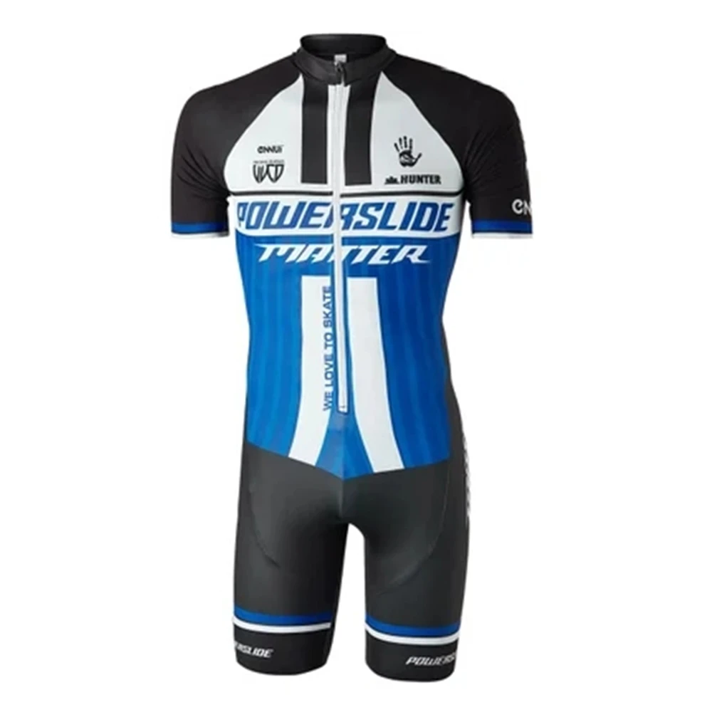 Powerslide Триатлон мужской гоночный костюм скоростной роликовый скейт Skinsuit Быстрый