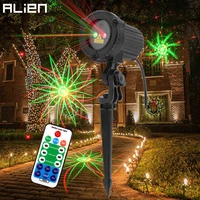 alien remote red green 8 patterns christmas outdoor waterproof laser projector lights for garden xmas decoration home house tree