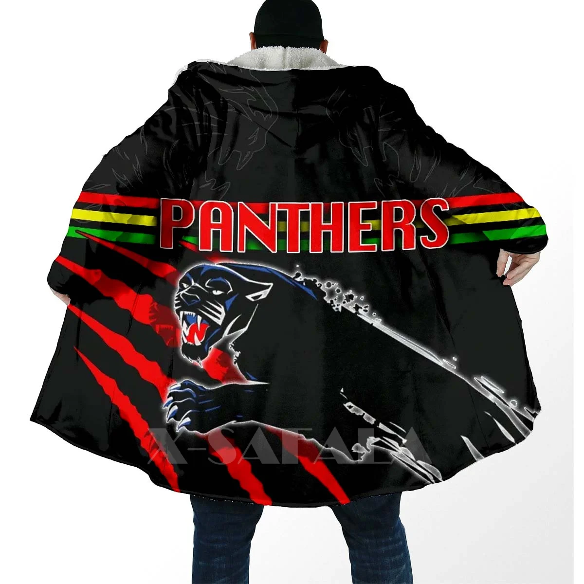 

Thick Warm Hooded Cloak for Men Australia RABBITOHS Bulldog Overcoat Coat 3D Print Windproof Fleece Cape Robe Hooded Blanket-10