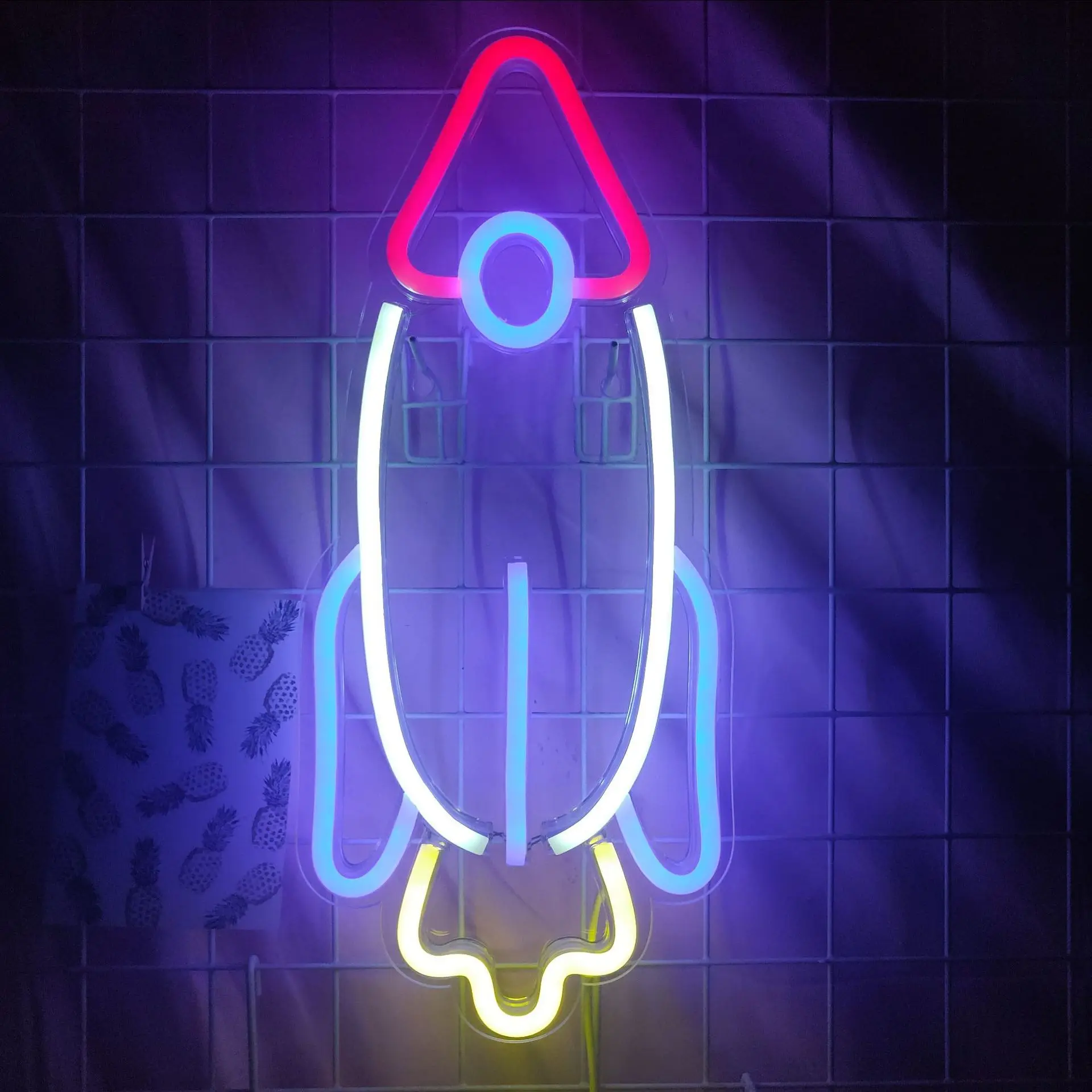 Светодиодный неоновый светильник с USB праздничный ночник инопланетянина