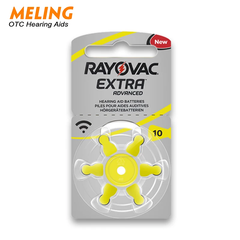 Аккумулятор для слухового аппарата Meling Air 10/A10/PR536. Батарейки Rayovac с повышенной