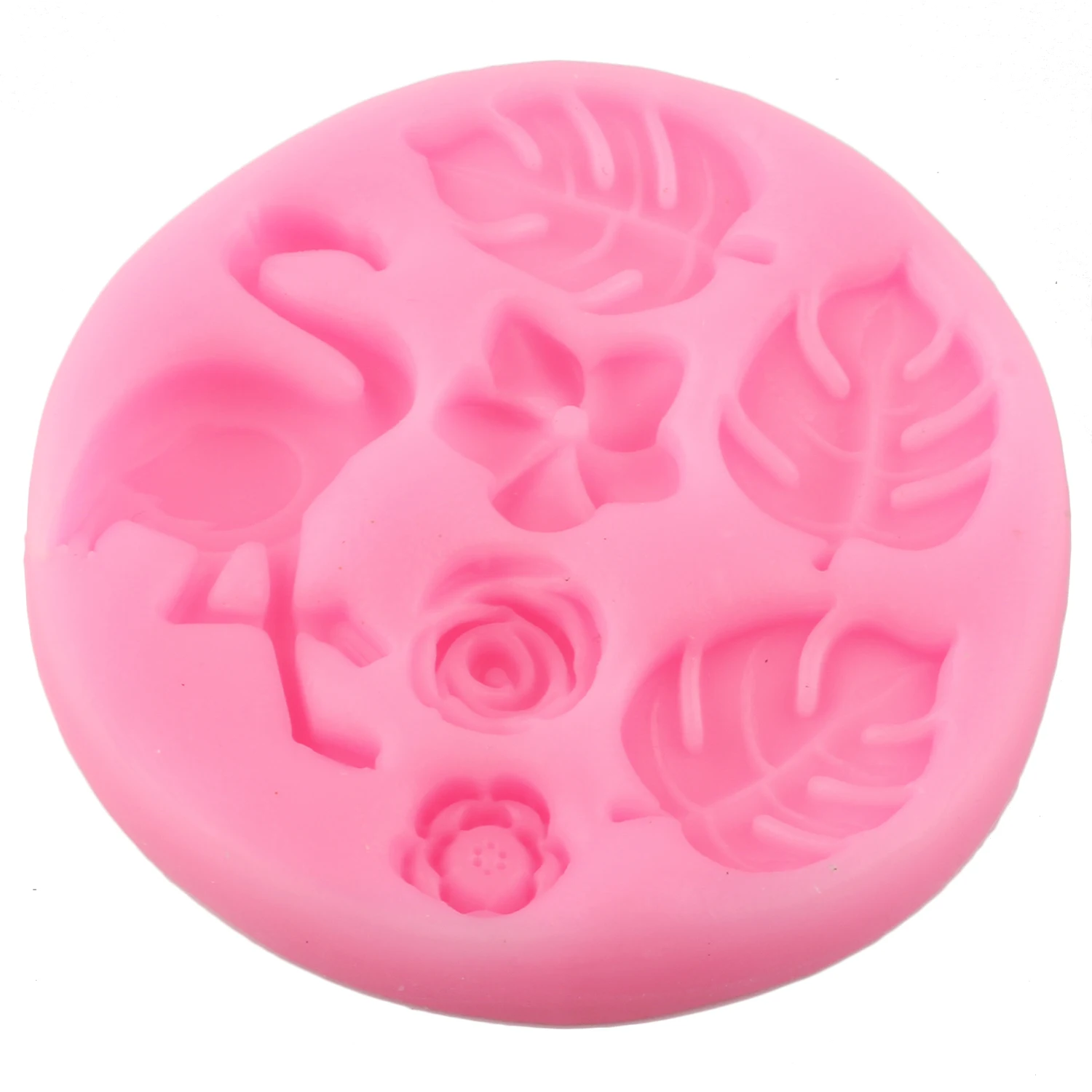 3D Фламинго Роза Силиконовые формы черепаха листьев Fondant Mold детский наряд для дня